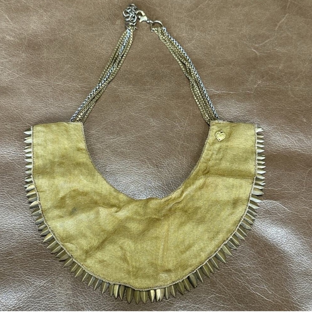 Iconic Stella & Dot Pegasus Gold Silver Bronze Necklace - Picture 6 of 6